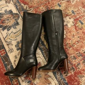 Sezane leather boots NWT